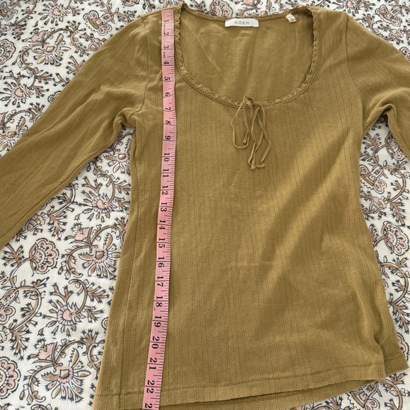 Doen Long Sleeve Pointelle Shirt - Picture 6 of 7